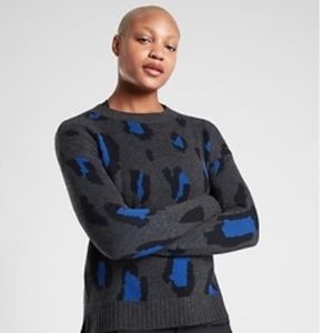 Athleta cashmere leopard sweater